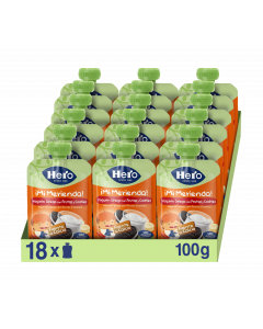 Saqueta Hero Mi Merienda Iogurte Grego com Frutos e Cookies 100g - Pack 18 unidades